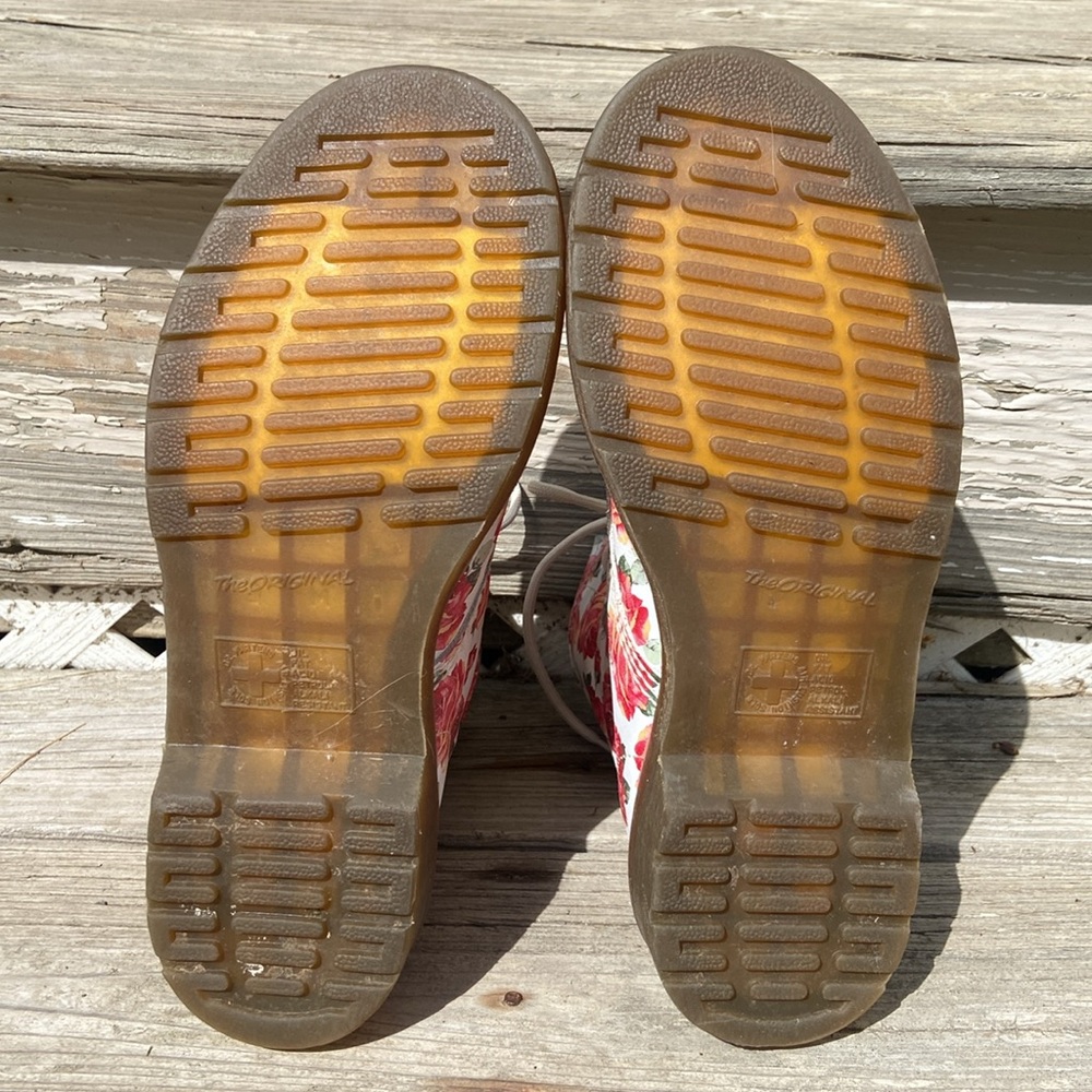 RARE! Dr. Martens 1460 W Women's Boot Valentine Rose Print Women's Size 8 - Picture 7 of 12